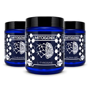 MitoGenix DIY Focus Builder Stack (Caffeine-Free) — Alpha-GPC, L-Tyrosine & L-Theanine