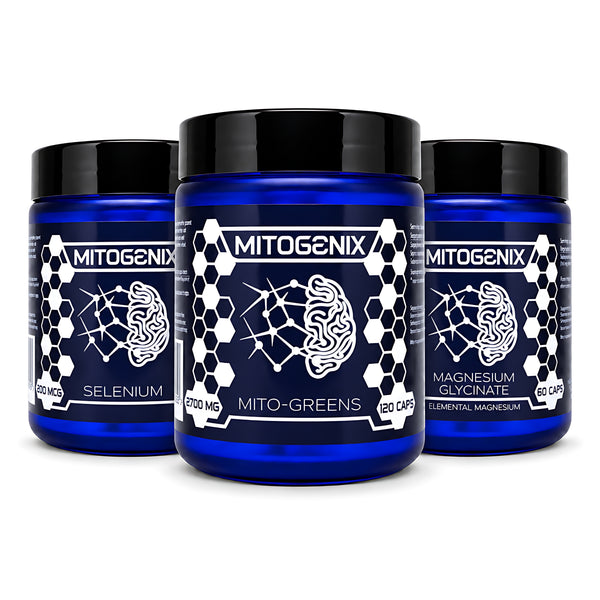 MitoGenix Holistic Vitality Stack — Mito-Greens, Selenium & Magnesium Glycinate