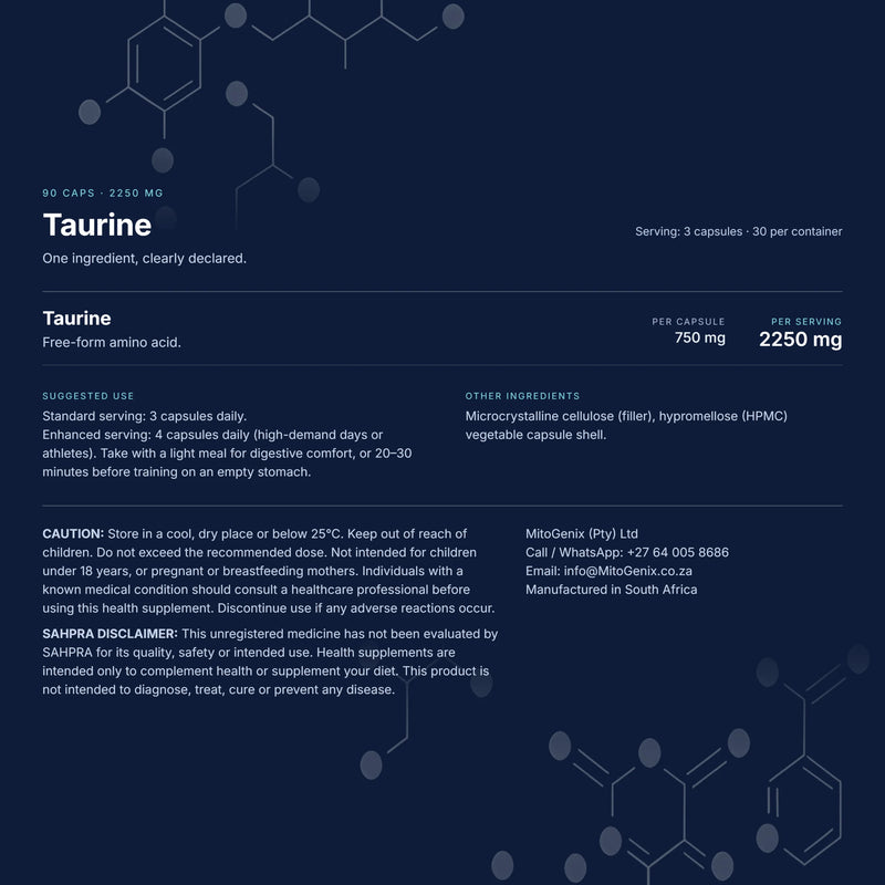 Taurine - Amino Acid for Training & Focus