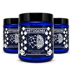 MitoGenix Ultimate Nootropic Stack — Mito-Focus Xtreme, Lion’s Mane & Taurine